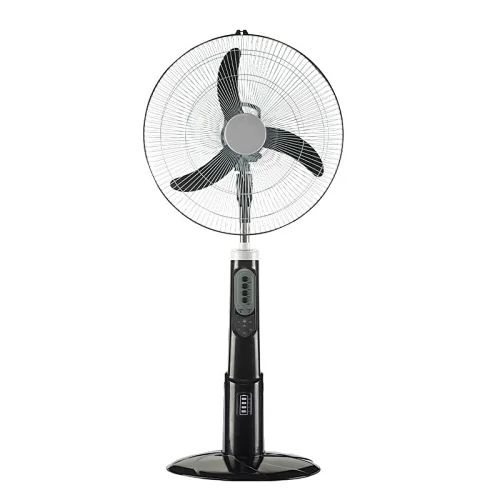 solar rechargeable standing fan